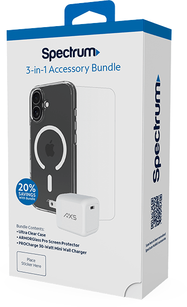 Spectrum 3-in-1 Accessory Bundle for iPhone 17 in Clear | Spectrum